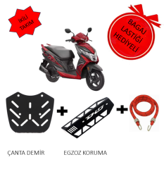 HONDA DİO 110 ARKA ÇANTA DEMİRİ & Egzoz Koruma Sacı Dıo 110
