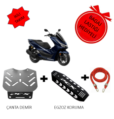 Pcx Çanta Demiri & PCX 125 / 150 2018-2025 Uyumlu Egzoz Koruma Kapağı